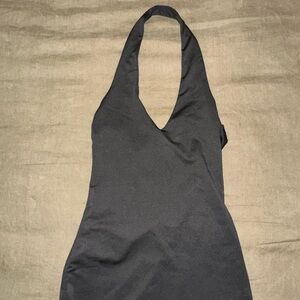 Princess Polly Black Mini Halter Dress